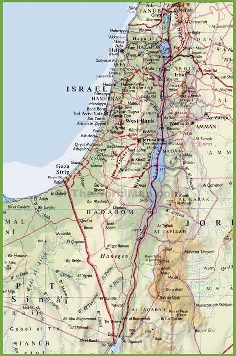 map of israel cities.